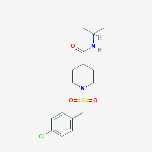 N-(sec-butyl)-1-[(4-chlorobenzyl)sulfonyl]-4-piperidinecarboxamide