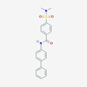 molecular formula C21H20N2O3S B479132 4-(dimethylsulfamoyl)-N-(4-phenylphenyl)benzamide CAS No. 346642-82-8