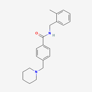 N-(2-methylbenzyl)-4-(1-piperidinylmethyl)benzamide
