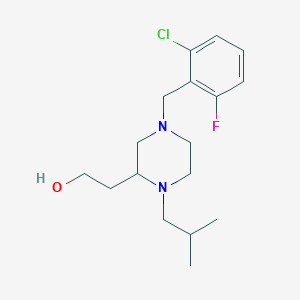 2-[4-(2-chloro-6-fluorobenzyl)-1-isobutyl-2-piperazinyl]ethanol