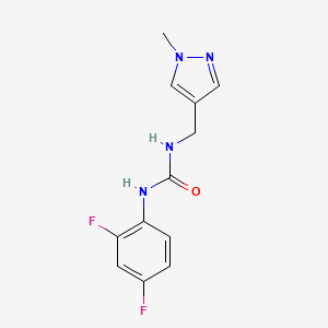 N-(2,4-difluorophenyl)-N'-[(1-methyl-1H-pyrazol-4-yl)methyl]urea
