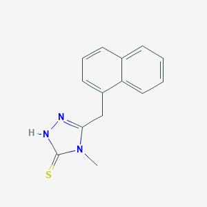 molecular formula C14H13N3S B479136 4-methyl-5-(1-naphthylmethyl)-4H-1,2,4-triazole-3-thiol CAS No. 51291-32-8