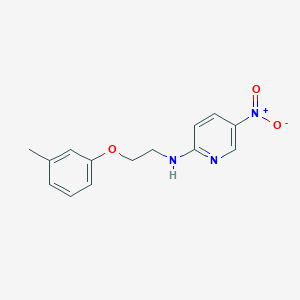 molecular formula C14H15N3O3 B479146 N-[2-(3-methylphenoxy)ethyl]-5-nitropyridin-2-amine CAS No. 345991-99-3