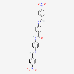 4-[(4-nitrobenzylidene)amino]-N-{4-[(4-nitrobenzylidene)amino]phenyl}benzamide