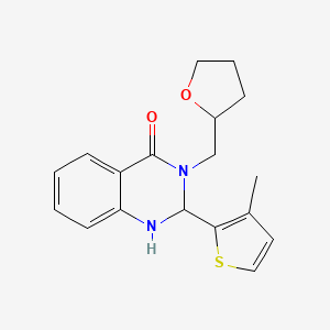 2-(3-methyl-2-thienyl)-3-(tetrahydro-2-furanylmethyl)-2,3-dihydro-4(1H)-quinazolinone