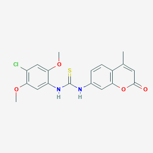 N-(4-chloro-2,5-dimethoxyphenyl)-N'-(4-methyl-2-oxo-2H-chromen-7-yl)thiourea
