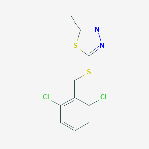 molecular formula C10H8Cl2N2S2 B479161 2,6-Dichlorobenzyl 5-methyl-1,3,4-thiadiazol-2-yl sulfide CAS No. 345987-23-7