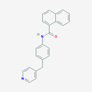 N-[4-(pyridin-4-ylmethyl)phenyl]naphthalene-1-carboxamide