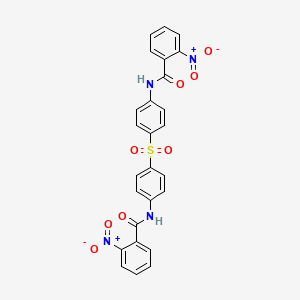 molecular formula C26H18N4O8S B4791625 N,N'-(sulfonyldi-4,1-phenylene)bis(2-nitrobenzamide) 