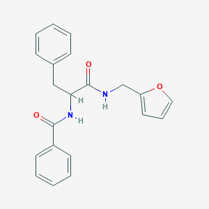 molecular formula C21H20N2O3 B479163 N-{1-benzyl-2-[(2-furylmethyl)amino]-2-oxoethyl}benzamide CAS No. 356055-06-6