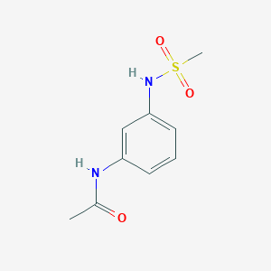 molecular formula C9H12N2O3S B479166 N-{3-[(methylsulfonyl)amino]phenyl}acetamide CAS No. 83922-49-0
