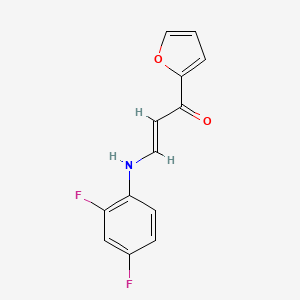 3-[(2,4-difluorophenyl)amino]-1-(2-furyl)-2-propen-1-one