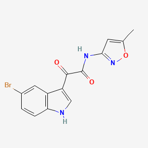 2-(5-bromo-1H-indol-3-yl)-N-(5-methylisoxazol-3-yl)-2-oxoacetamide