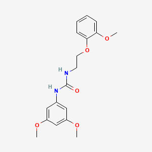 molecular formula C18H22N2O5 B4791805 N-(3,5-dimethoxyphenyl)-N'-[2-(2-methoxyphenoxy)ethyl]urea 