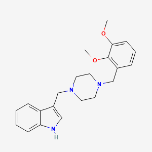 3-{[4-(2,3-dimethoxybenzyl)-1-piperazinyl]methyl}-1H-indole