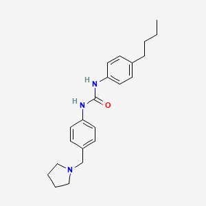 N-(4-butylphenyl)-N'-[4-(1-pyrrolidinylmethyl)phenyl]urea