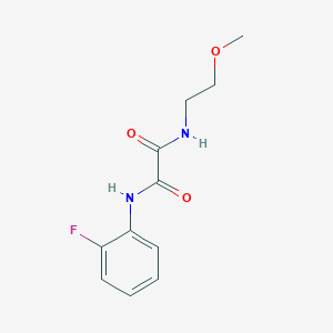 N-(2-fluorophenyl)-N'-(2-methoxyethyl)ethanediamide