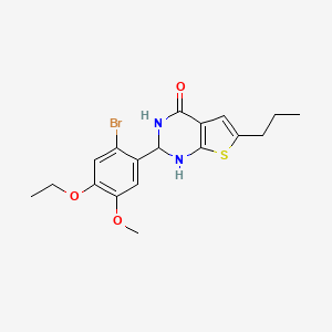 2-(2-bromo-4-ethoxy-5-methoxyphenyl)-6-propyl-2,3-dihydrothieno[2,3-d]pyrimidin-4(1H)-one