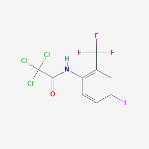 2,2,2-trichloro-N-[4-iodo-2-(trifluoromethyl)phenyl]acetamide