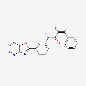 molecular formula C21H15N3O2 B4791960 N-(3-[1,3]oxazolo[4,5-b]pyridin-2-ylphenyl)-3-phenylacrylamide 