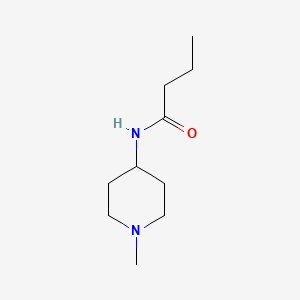 molecular formula C10H20N2O B4792035 N-(1-methyl-4-piperidinyl)butanamide 