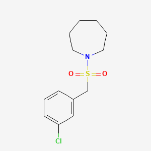 molecular formula C13H18ClNO2S B4792129 1-[(3-chlorobenzyl)sulfonyl]azepane 