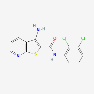 molecular formula C14H9Cl2N3OS B4792247 3-amino-N-(2,3-dichlorophenyl)thieno[2,3-b]pyridine-2-carboxamide 