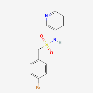 molecular formula C12H11BrN2O2S B4792254 1-(4-bromophenyl)-N-3-pyridinylmethanesulfonamide 