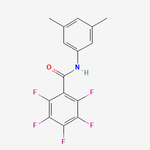 molecular formula C15H10F5NO B4792263 N-(3,5-dimethylphenyl)-2,3,4,5,6-pentafluorobenzamide 