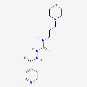 molecular formula C14H21N5O2S B4792284 2-isonicotinoyl-N-[3-(4-morpholinyl)propyl]hydrazinecarbothioamide 