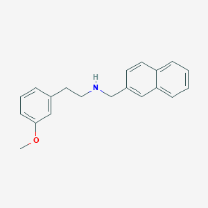 molecular formula C20H21NO B4792302 2-(3-methoxyphenyl)-N-(2-naphthylmethyl)ethanamine 