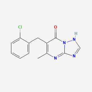 molecular formula C13H11ClN4O B4792354 6-(2-chlorobenzyl)-5-methyl[1,2,4]triazolo[1,5-a]pyrimidin-7(4H)-one 