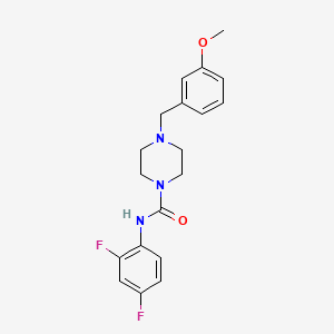 molecular formula C19H21F2N3O2 B4792380 N-(2,4-difluorophenyl)-4-(3-methoxybenzyl)-1-piperazinecarboxamide 