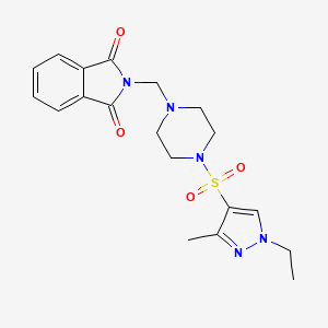 molecular formula C19H23N5O4S B4792388 2-({4-[(1-ethyl-3-methyl-1H-pyrazol-4-yl)sulfonyl]-1-piperazinyl}methyl)-1H-isoindole-1,3(2H)-dione 