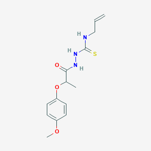 molecular formula C14H19N3O3S B4792440 N-allyl-2-[2-(4-methoxyphenoxy)propanoyl]hydrazinecarbothioamide 