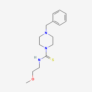 4-benzyl-N-(2-methoxyethyl)-1-piperazinecarbothioamide