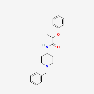 molecular formula C22H28N2O2 B4792513 N-(1-benzyl-4-piperidinyl)-2-(4-methylphenoxy)propanamide 