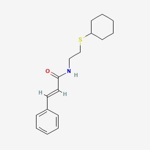 molecular formula C17H23NOS B4792550 N-[2-(cyclohexylthio)ethyl]-3-phenylacrylamide 