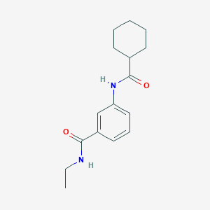 molecular formula C16H22N2O2 B4792562 3-[(cyclohexylcarbonyl)amino]-N-ethylbenzamide 