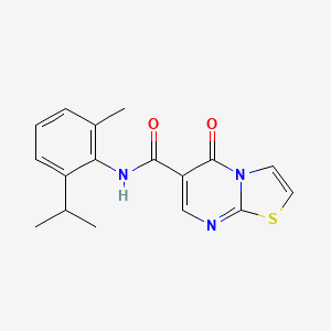 molecular formula C17H17N3O2S B4792594 N-(2-isopropyl-6-methylphenyl)-5-oxo-5H-[1,3]thiazolo[3,2-a]pyrimidine-6-carboxamide 