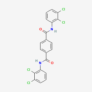 molecular formula C20H12Cl4N2O2 B4792606 N,N'-bis(2,3-dichlorophenyl)terephthalamide 