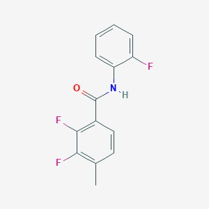 molecular formula C14H10F3NO B4792628 2,3-difluoro-N-(2-fluorophenyl)-4-methylbenzamide 