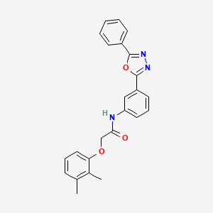 molecular formula C24H21N3O3 B4792634 2-(2,3-dimethylphenoxy)-N-[3-(5-phenyl-1,3,4-oxadiazol-2-yl)phenyl]acetamide 