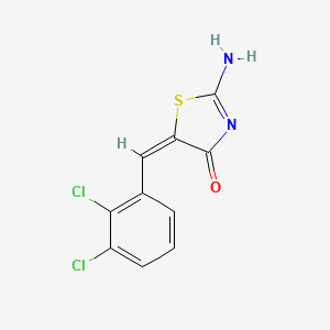 molecular formula C10H6Cl2N2OS B4792690 5-(2,3-dichlorobenzylidene)-2-imino-1,3-thiazolidin-4-one 