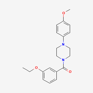 molecular formula C20H24N2O3 B4792695 1-(3-ethoxybenzoyl)-4-(4-methoxyphenyl)piperazine 