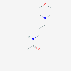 molecular formula C13H26N2O2 B4792716 3,3-dimethyl-N-[3-(4-morpholinyl)propyl]butanamide 
