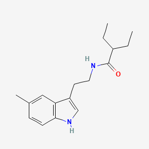 molecular formula C17H24N2O B4792757 2-ethyl-N-[2-(5-methyl-1H-indol-3-yl)ethyl]butanamide 