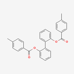 molecular formula C28H22O4 B4792758 2,2'-biphenyldiyl bis(4-methylbenzoate) 