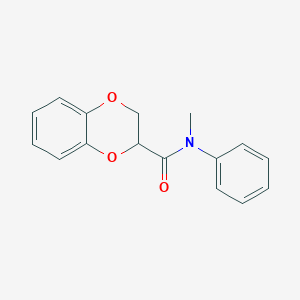 molecular formula C16H15NO3 B4792789 N-methyl-N-phenyl-2,3-dihydro-1,4-benzodioxine-2-carboxamide 