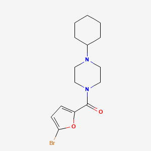 1-(5-bromo-2-furoyl)-4-cyclohexylpiperazine